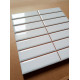 Плитка настенная Liso Brillo Blanco Precorte (2,5x10) 20x20