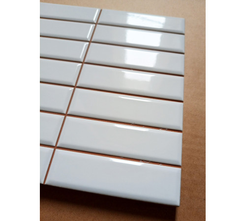 Плитка настенная Liso Brillo Blanco Precorte (2,5x10) 20x20