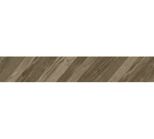 Керамогранит Wood Chevron коричневый прав 15х90