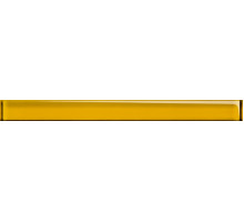 Бордюр стеклянный Universal Glass желтый (UG1H061)