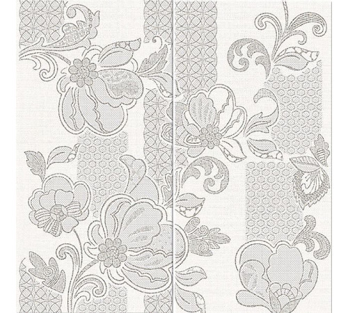 Панно ILLUSIO GREY PATTERN из 2 частей 63х63 (3 комплекта)