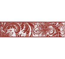 Бордюр Азур алый на белом (1501-0052)