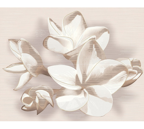 Панно из 2 частей AMATI PLUMERIA BEIGE 40,2x50,5