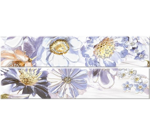 Комплект бордюров из 2 частей DREAM BLUE FLORET